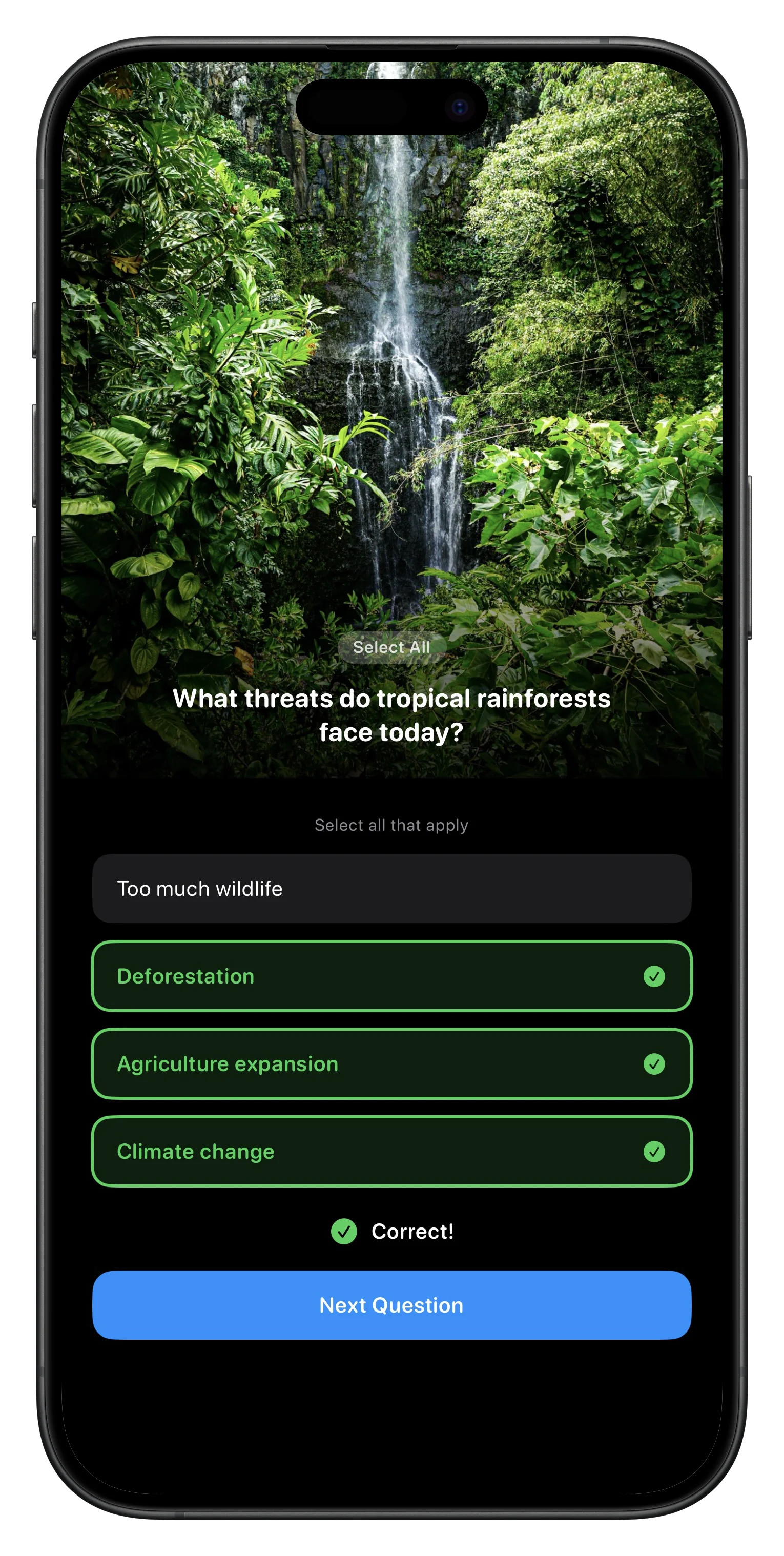 Fauna Quiz Screenshot